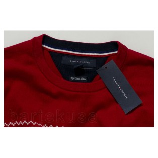TOMMY HILFIGER SWETER MESKI - CREW NEW 